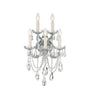 Crystorama Maria Theresa 13.5'' Sconce in Polished Chrome - Front View