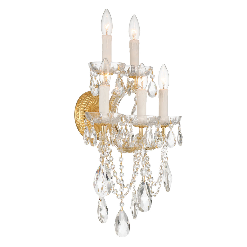 4425-GD-CL-MWP Maria Theresa 13.5'' Sconce | Alternate Image