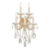 Crystorama-OPEN-BOX Maria Theresa 5 Light Sconce in Gold - Front View