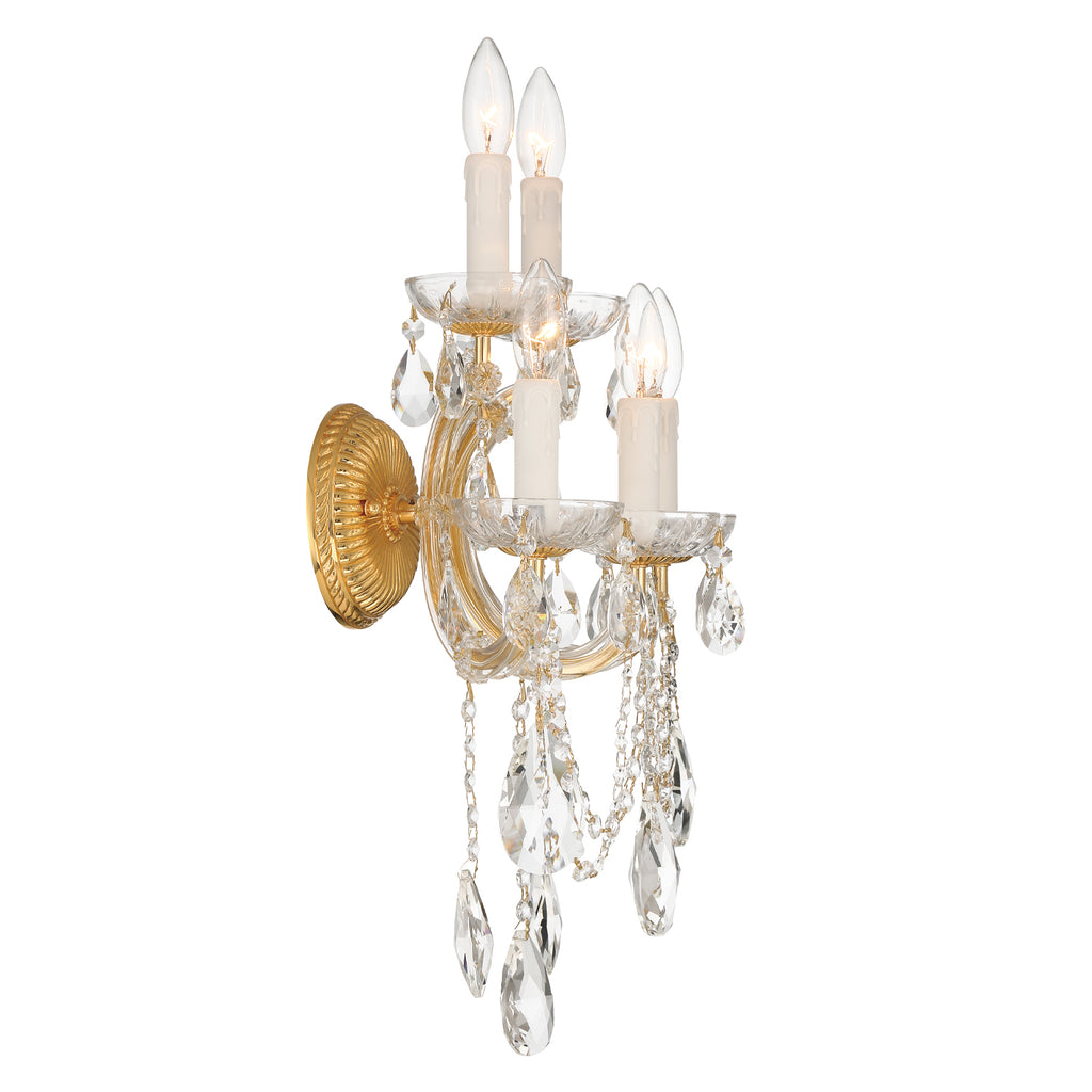 4425-GD-CL-SAQ Maria Theresa 13.5'' Sconce | Alternate Image
