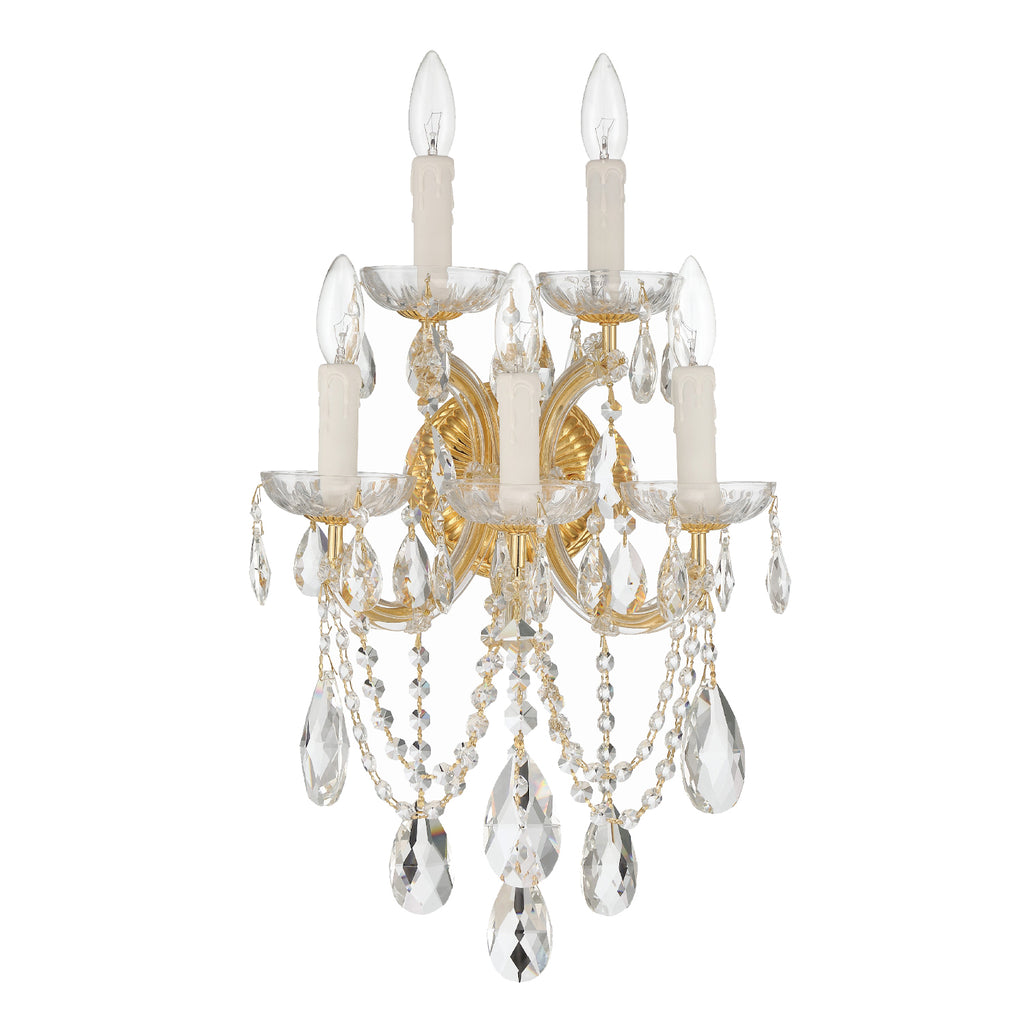 Crystorama Maria Theresa 13.5'' Sconce in Gold - Additional View