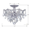 4430-CH-CL-MWP Maria Theresa 3 Light Semi Flush | Dimensions Image