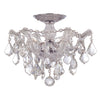 4430-CH-CL-SAQ Maria Theresa 3 Light Semi Flush | Main Image