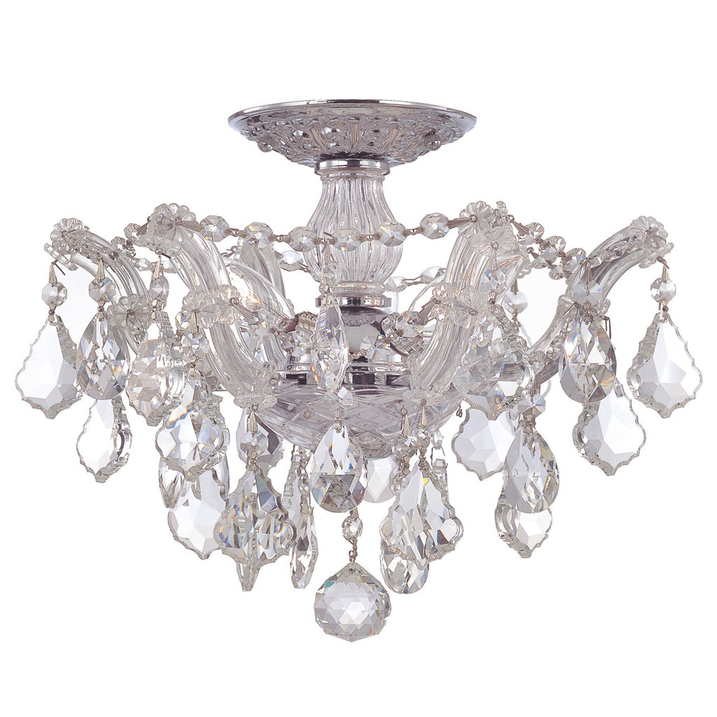 4430-CH-CL-SAQ Maria Theresa 13.5'' Semi Flush Mount | Alternate Image
