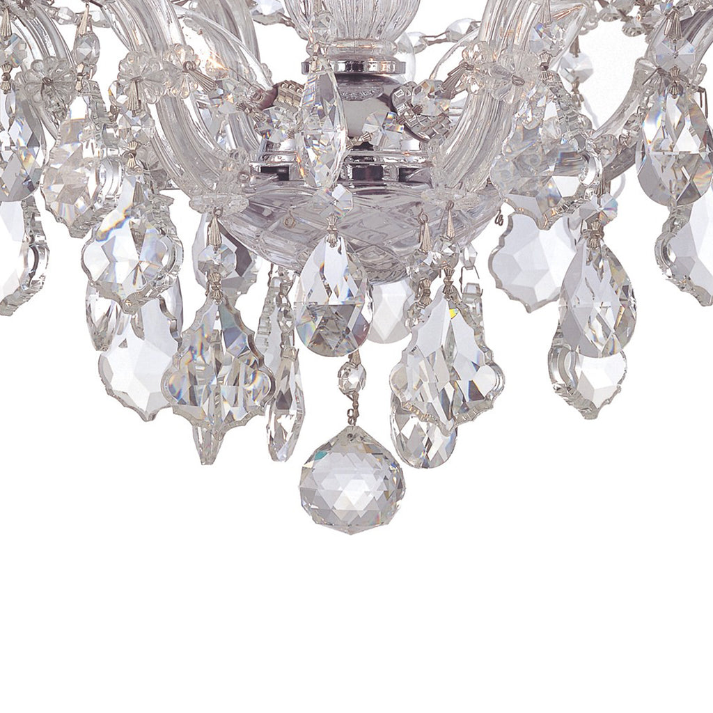 4430-CH-CL-SAQ Maria Theresa 13.5'' Semi Flush Mount | Alternate Image