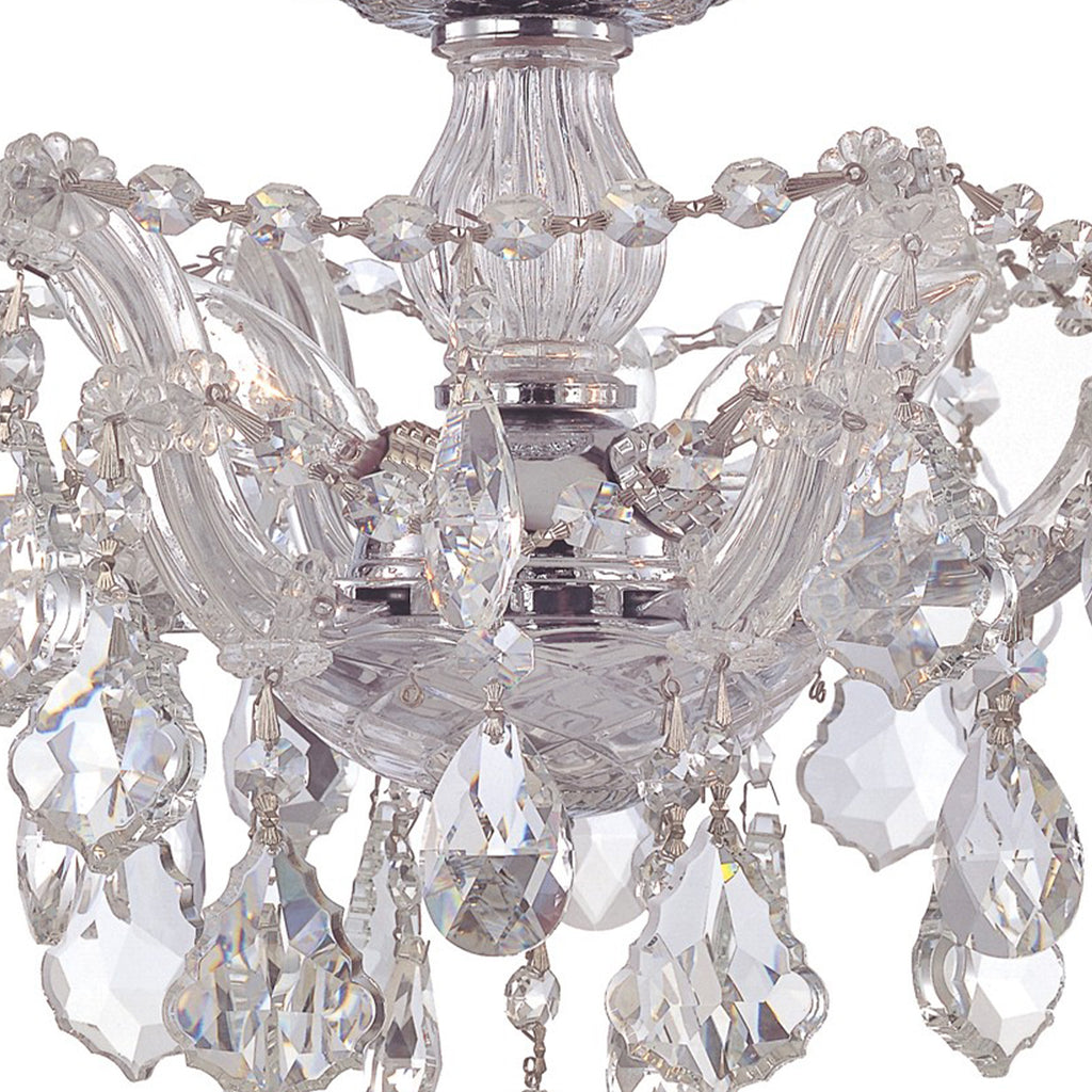 Crystorama Maria Theresa 13.5'' Semi Flush Mount in Polished Chrome - Additional View