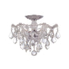 Crystorama Maria Theresa 13.5'' Semi Flush Mount in Polished Chrome - Front View
