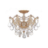 Crystorama Maria Theresa 13.5'' Semi Flush Mount in Gold - Front View