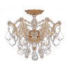 4430-GD-CL-MWP Maria Theresa 3 Light Semi Flush | Alternate Image