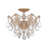 Crystorama Maria Theresa 13.5'' Semi Flush Mount in Gold - Front View