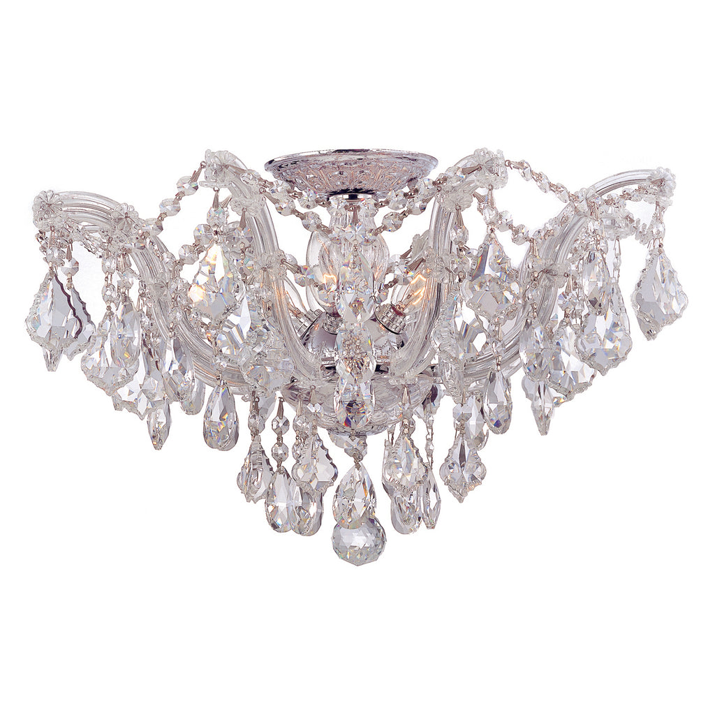 Crystorama Maria Theresa 19'' Semi Flush Mount in Polished Chrome - Additional View