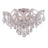 Crystorama Maria Theresa 19'' Semi Flush Mount in Polished Chrome - Front View