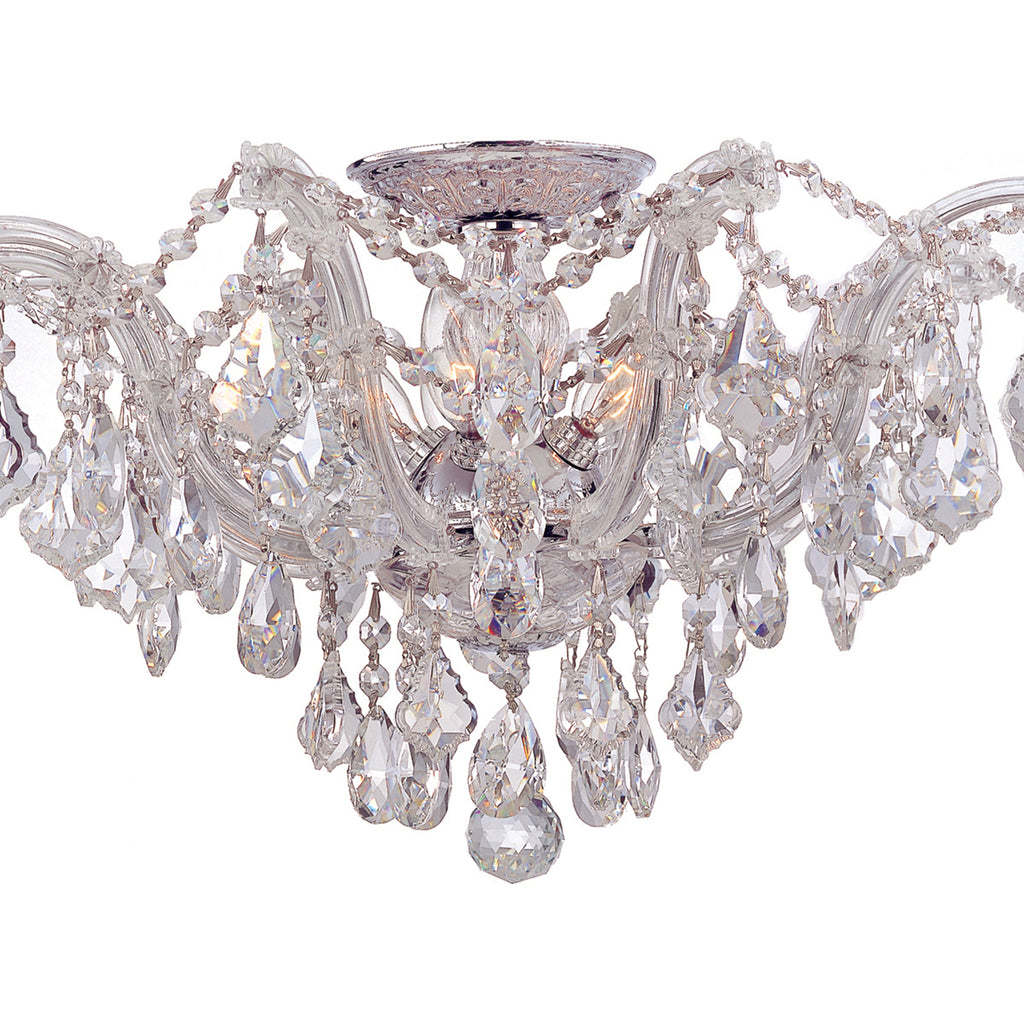 Crystorama Maria Theresa 19'' Semi Flush Mount in Polished Chrome - Additional View
