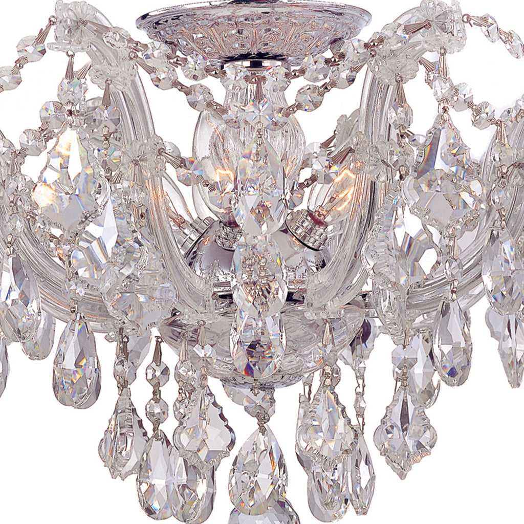 Crystorama Maria Theresa 19'' Semi Flush Mount in Polished Chrome - Additional View