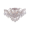 Crystorama Maria Theresa 19'' Semi Flush Mount in Polished Chrome - Front View