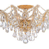 4437-GD-CL-SAQ Maria Theresa 19'' Semi Flush Mount | Alternate Image