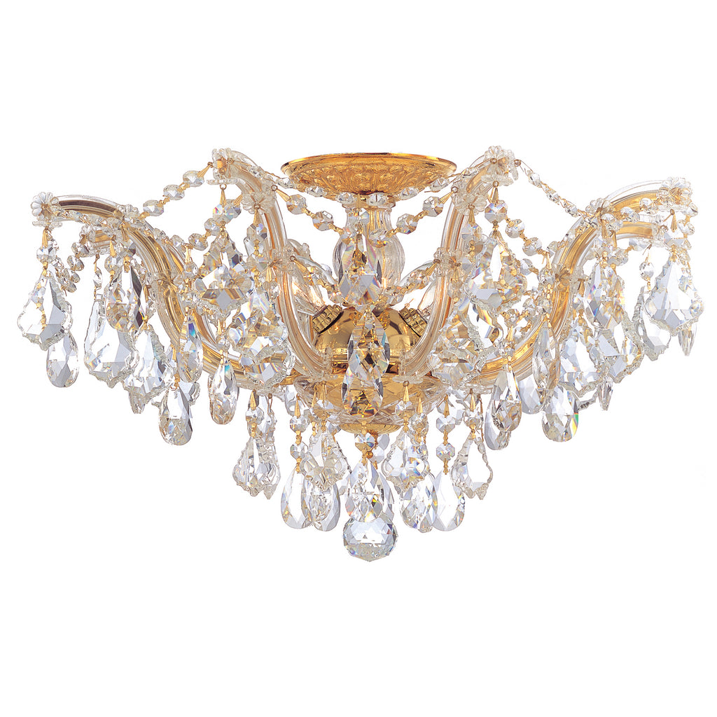 Crystorama Maria Theresa 19'' Semi Flush Mount in Gold - Additional View