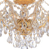 4437-GD-CL-S Maria Theresa 19'' Semi Flush Mount | Alternate Image