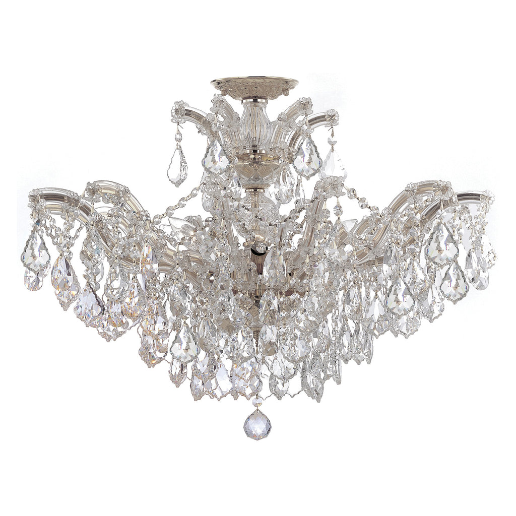 4439-CH-CL-MWP_CEILING Maria Theresa 6 Light Semi Flush | Main Image