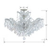 4439-CH-CL-MWP_CEILING Maria Theresa 6 Light Semi Flush | Dimensions Image