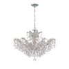 Crystorama Maria Theresa 29'' Chandelier in Polished Chrome - Front View