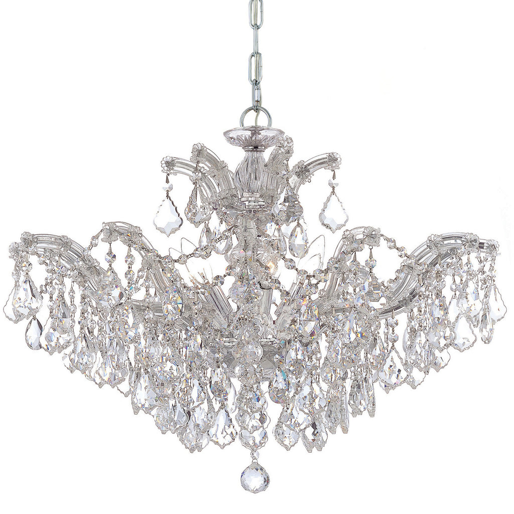 Crystorama Maria Theresa 29'' Chandelier in Polished Chrome - Additional View
