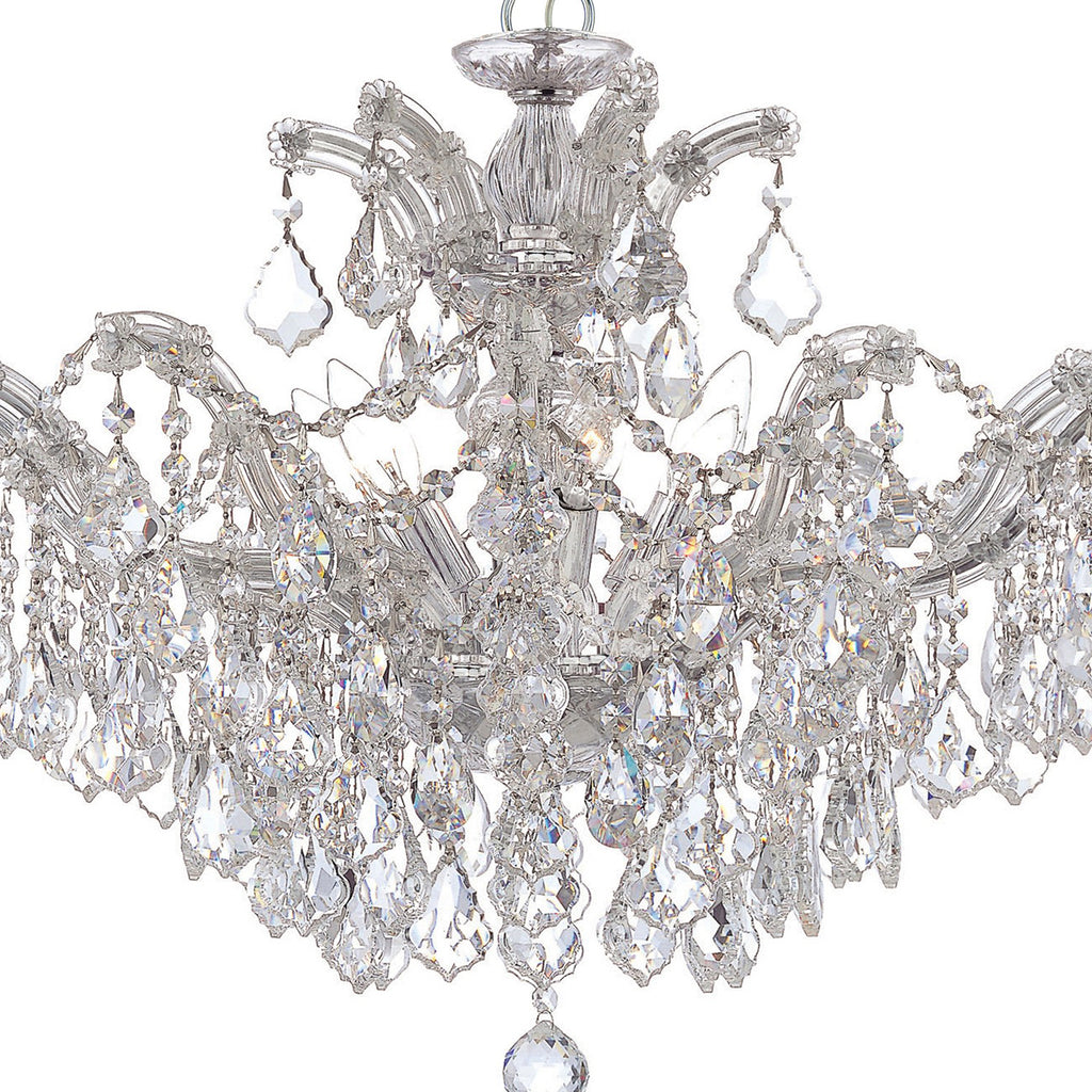 Crystorama Maria Theresa 29'' Chandelier in Polished Chrome - Additional View