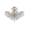 Crystorama Maria Theresa 29'' Semi Flush Mount in Polished Chrome - Front View