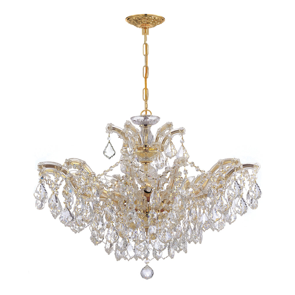 4439-GD-CL-MWP Maria Theresa 6 Light Chandelier | Main Image