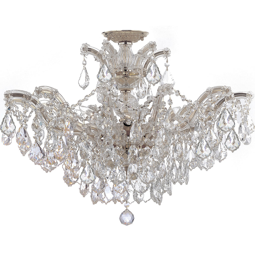 Crystorama Maria Theresa 29'' Semi Flush Mount in Gold - Additional View
