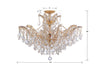 4439-GD-CL-MWP_CEILING Maria Theresa 6 Light Semi Flush | Dimensions Image