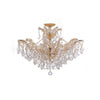 Crystorama Maria Theresa 29'' Semi Flush Mount in Gold - Front View