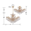 4439-GD-CL-MWP Maria Theresa 6 Light Chandelier | Dimensions Image