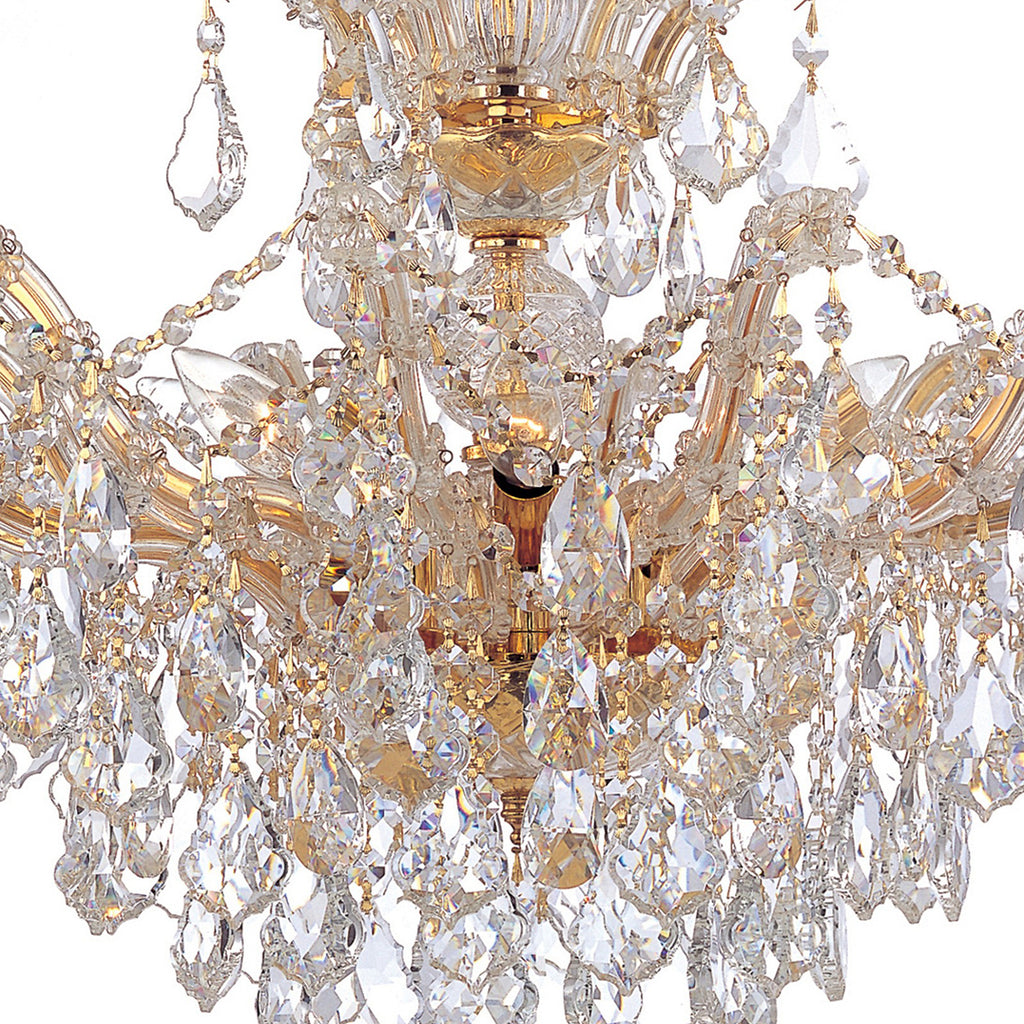 Crystorama Maria Theresa 29'' Chandelier in Gold - Additional View