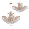 Crystorama Maria Theresa 29'' Semi Flush Mount in Gold - Additional View