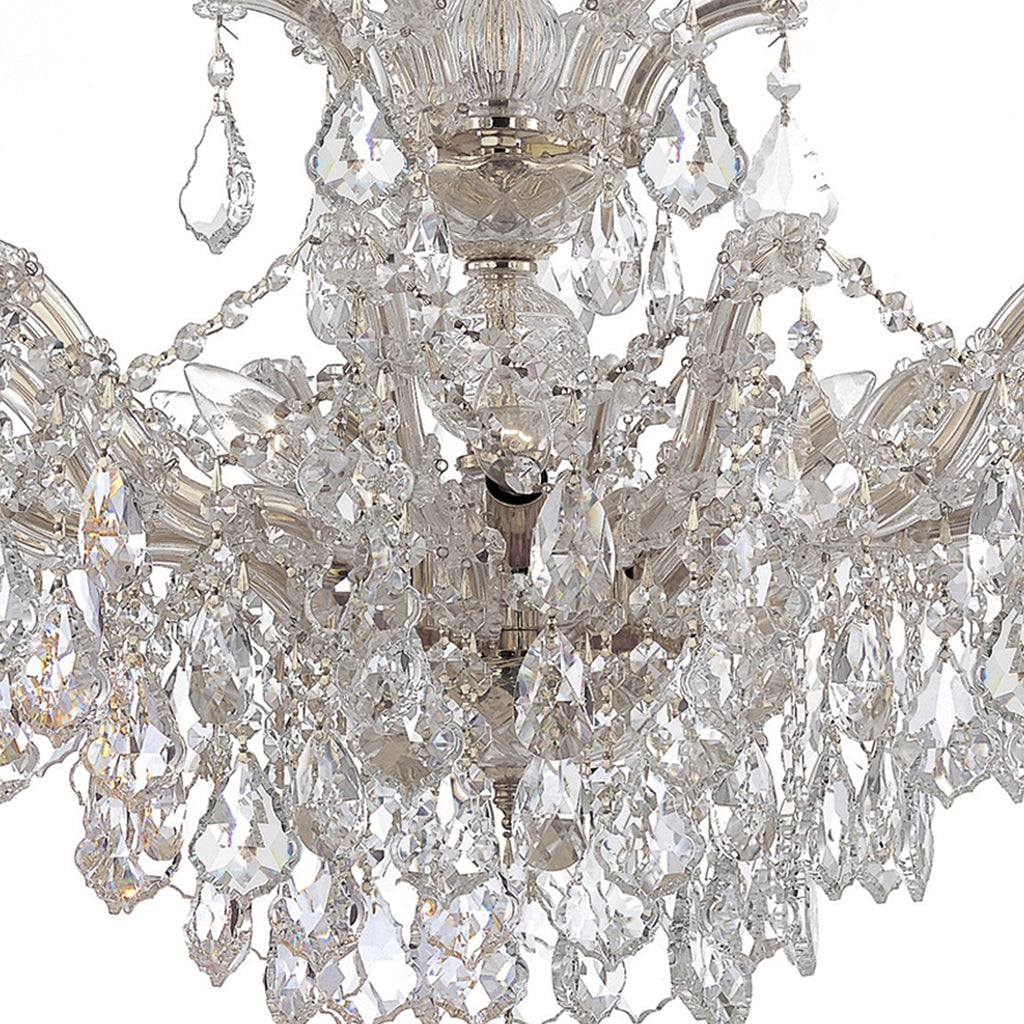 Crystorama Maria Theresa 29'' Semi Flush Mount in Gold - Additional View