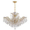 Crystorama Maria Theresa 29'' Chandelier in Gold - Front View
