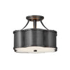 4443BLB Chance 2 Light Semi-Flush Mount|Main Image