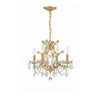 Crystorama Filmore 17.5'' Chandelier in Antique Gold - Front View