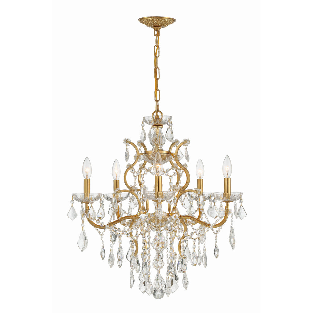 Crystorama Filmore 23'' Chandelier in Antique Gold - Additional View