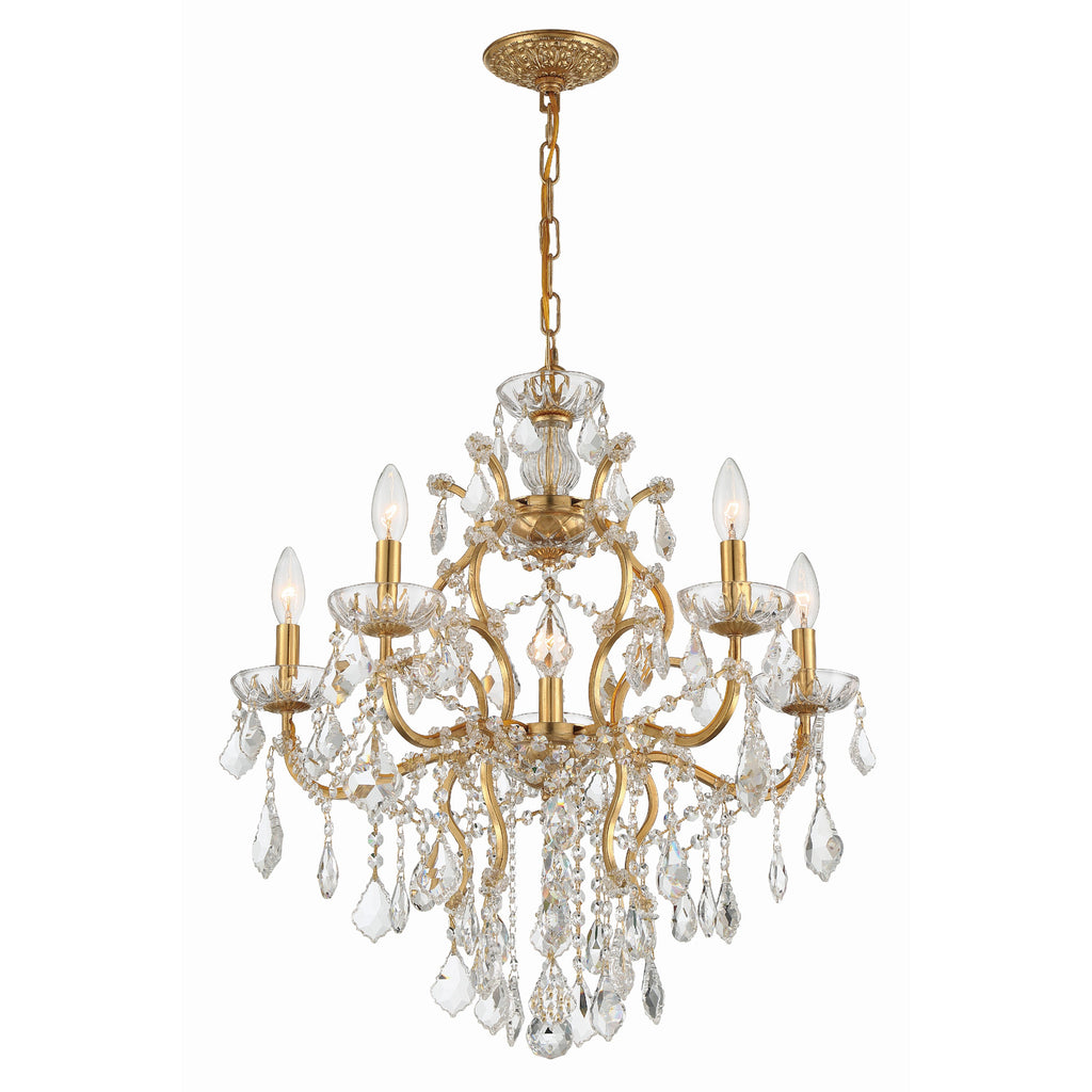 Crystorama Filmore 23'' Chandelier in Antique Gold - Additional View