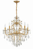 Crystorama Swarovski 24" Chandelier in Antique Gold - Additional View