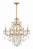 Crystorama Swarovski 24" Chandelier in Antique Gold - Additional View