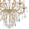 Crystorama Swarovski 24" Chandelier in Antique Gold - Additional View