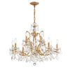 Crystorama Filmore 29'' Chandelier in Antique Gold - Front View