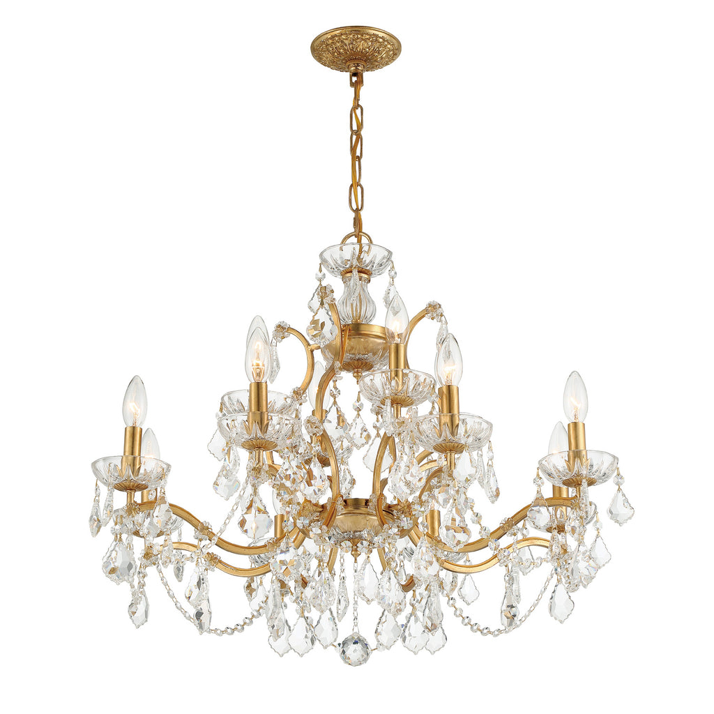Crystorama Filmore 29'' Chandelier in Antique Gold - Additional View
