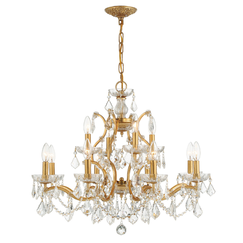 Crystorama Filmore 29'' Chandelier in Antique Gold - Additional View