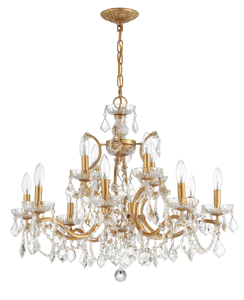 Crystorama Filmore 29'' Chandelier in Antique Gold - Additional View