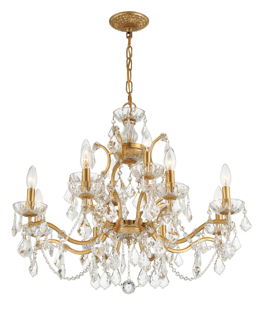 Crystorama Filmore 29'' Chandelier in Antique Gold - Additional View