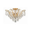 Crystorama Filmore 19'' Semi Flush Mount in Antique Gold - Front View